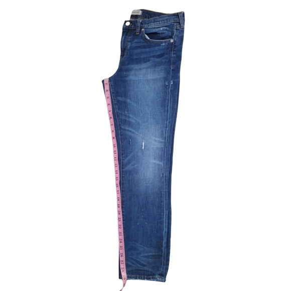 Madewell Slim Boyjean Jeans Sz 29 Medium Wash Distressed Boyfriend Fit Denim - Picture 6 of 11
